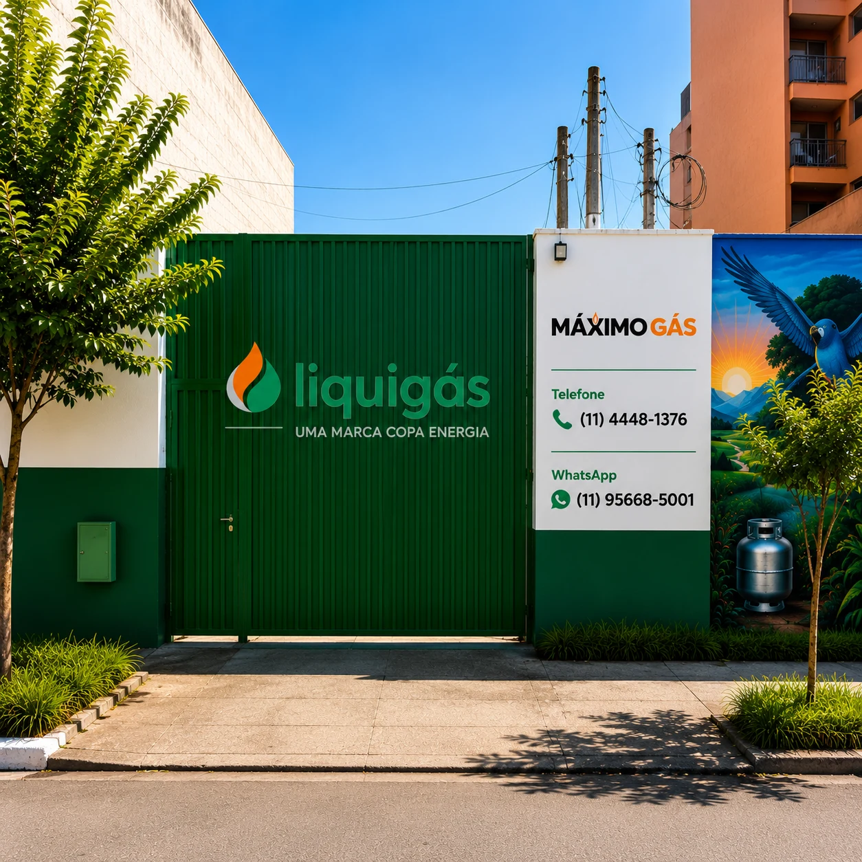 Fachada da loja Máximo Gás Bela Vista